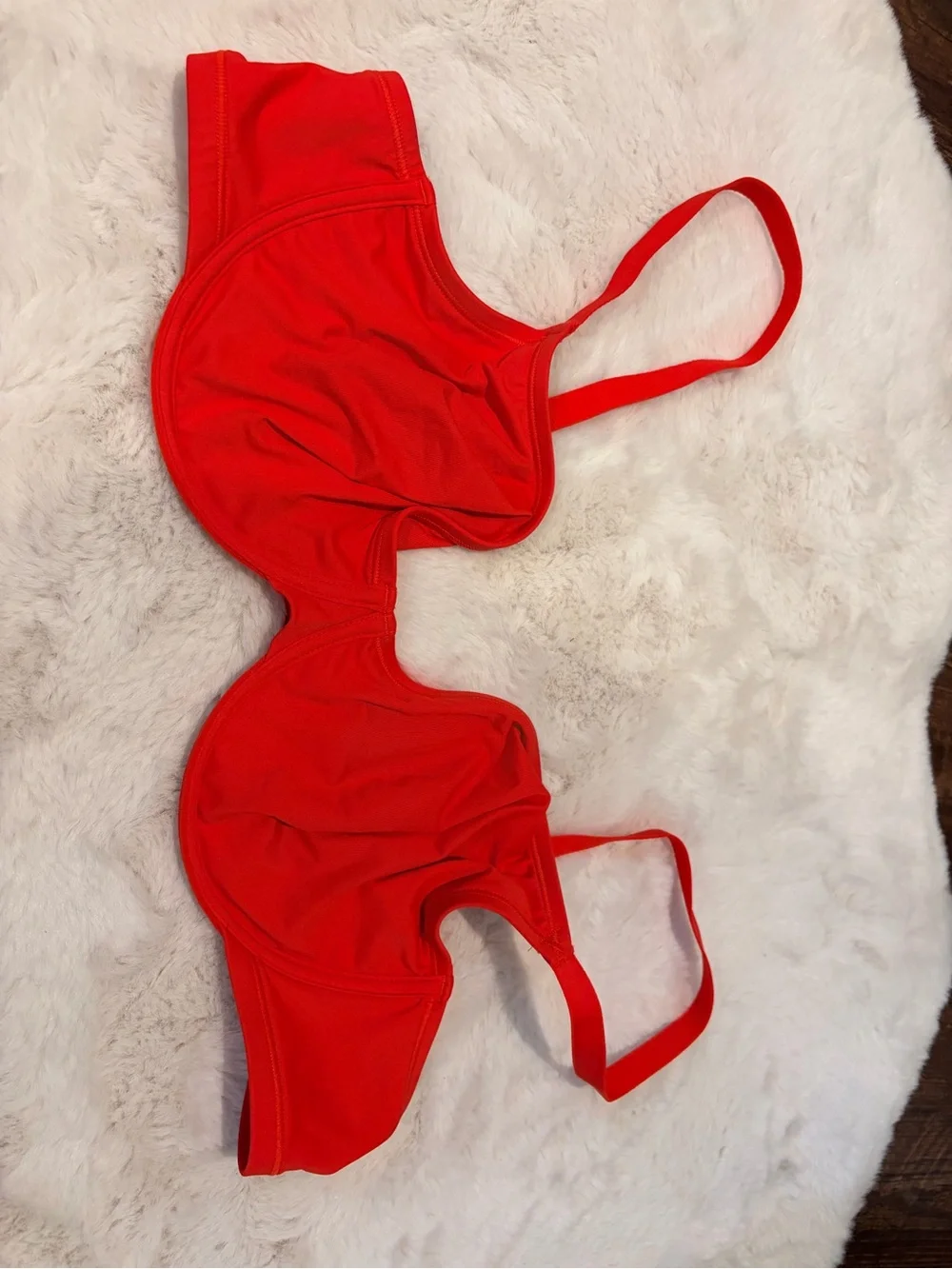 SKIMS Red Underwire Bikini Top